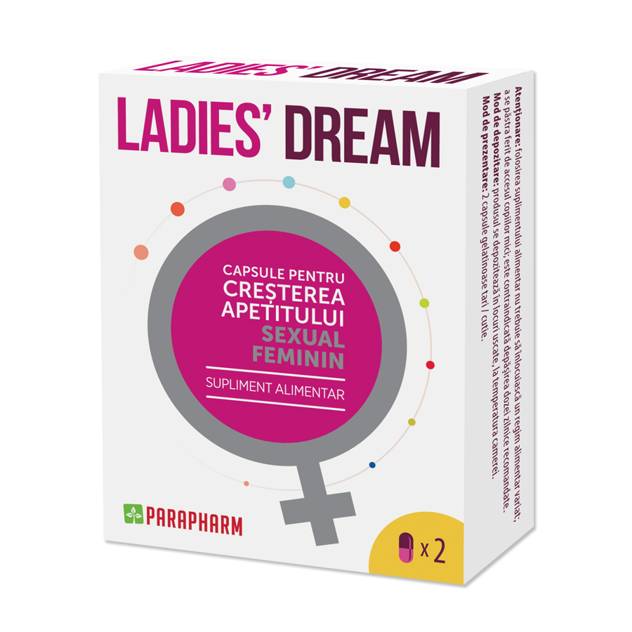 Ladies Dream – capsule pentru cresterea libidoului la femei – 2 cps